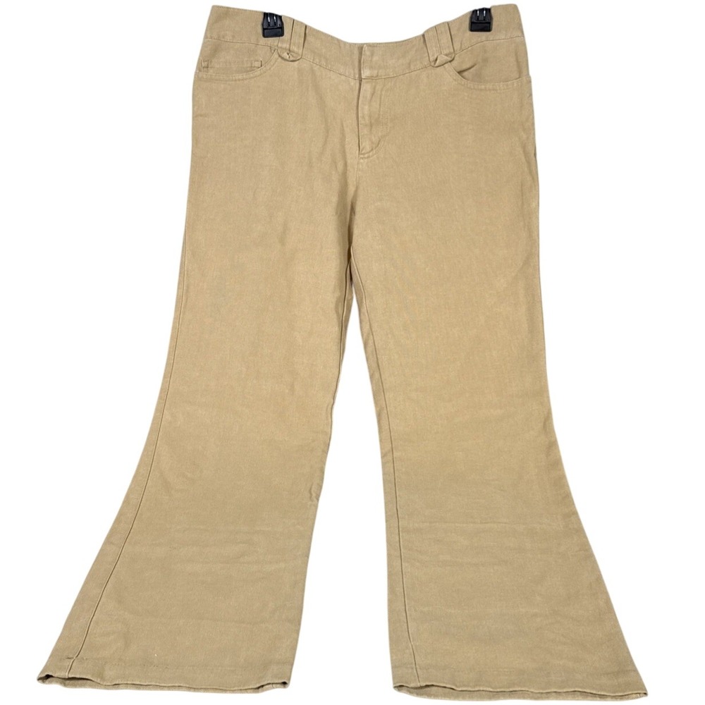 Patagonia Womens Hemp Passage Pants Size 8 Tan Khaki Straight Leg Travel READ